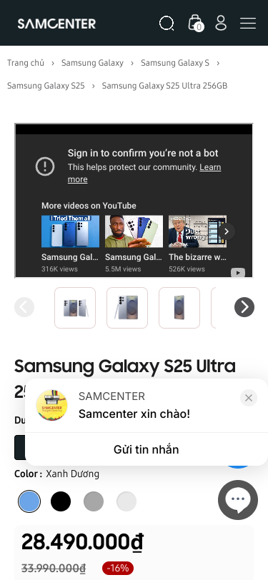 Mobile view