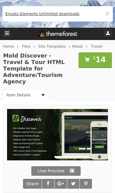 Mobile view